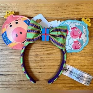 Disney Park Toy Story Land Merry Pixar Leather Minnie Ears